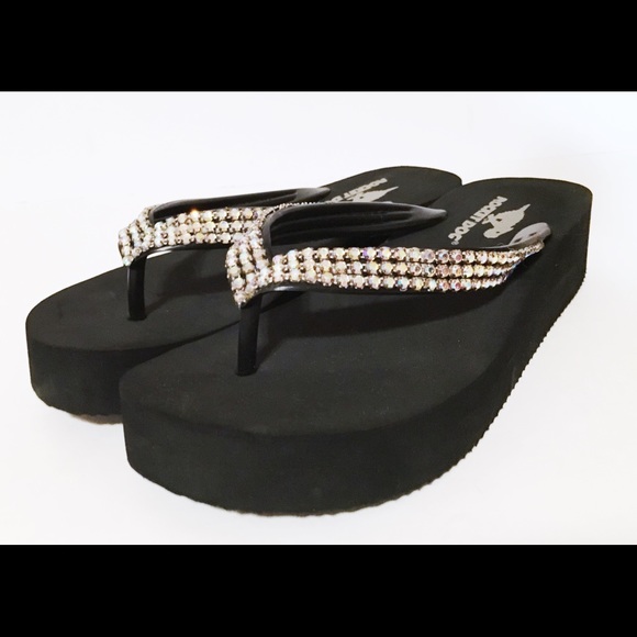 rocket dog glitter flip flops